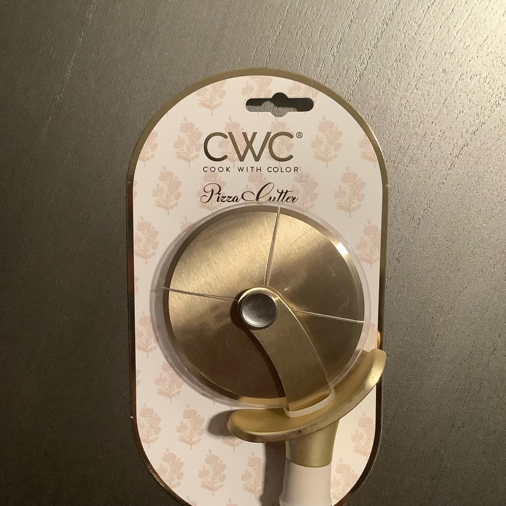 COPY - Cook with Color CWC Pizza Cutter, White and Copper Brand New